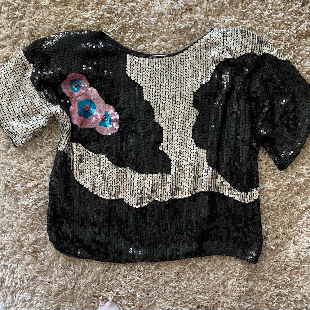 Vintage sequin top✨